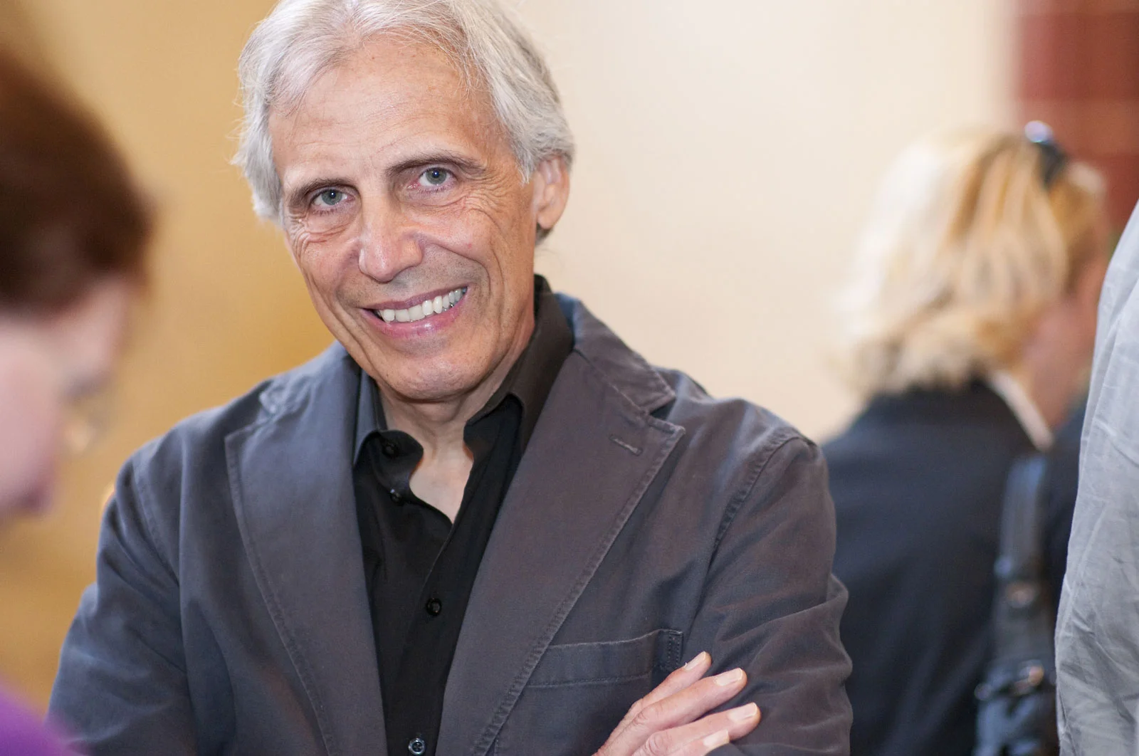 James Koehler at the opening of Interwoven Traditions: New Mexico and Bauhaus in Erfurt, Germany, Sept 2010. Photo: Hamish Appleby