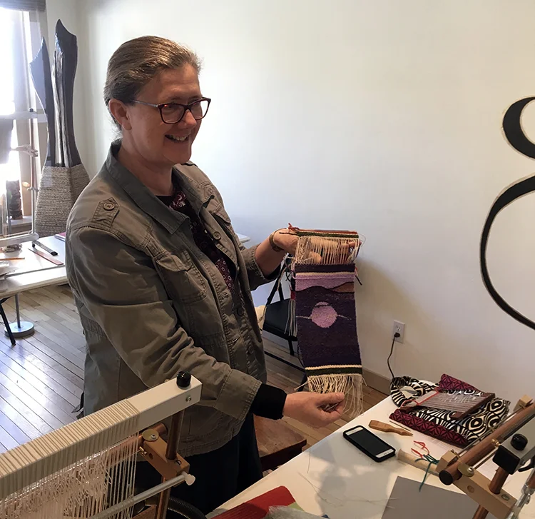 Marlena and one of her pieces