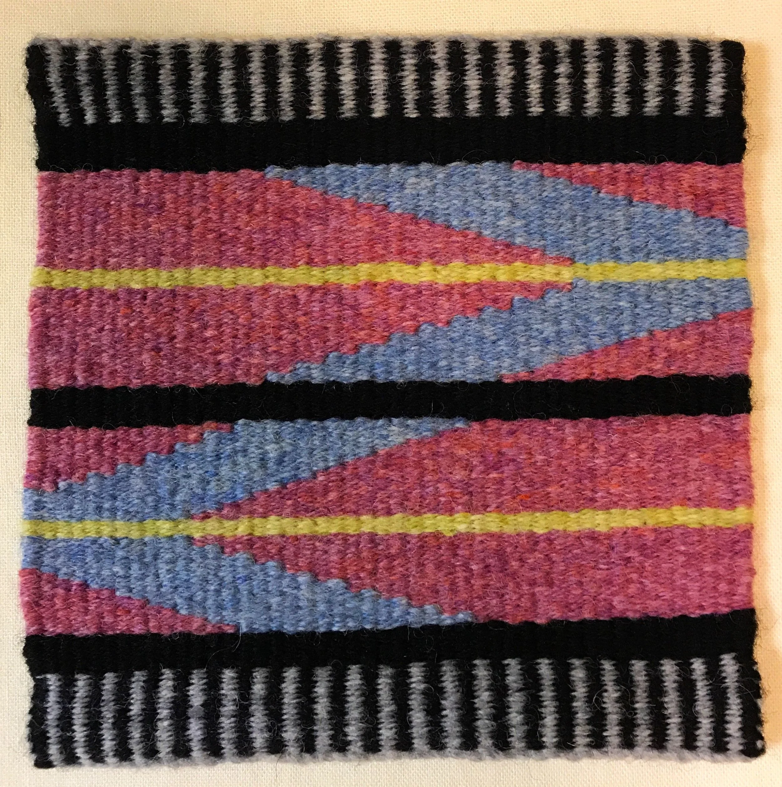 Sharon Carey, tapestry from Warp and Weft online course with Rebecca Mezoff