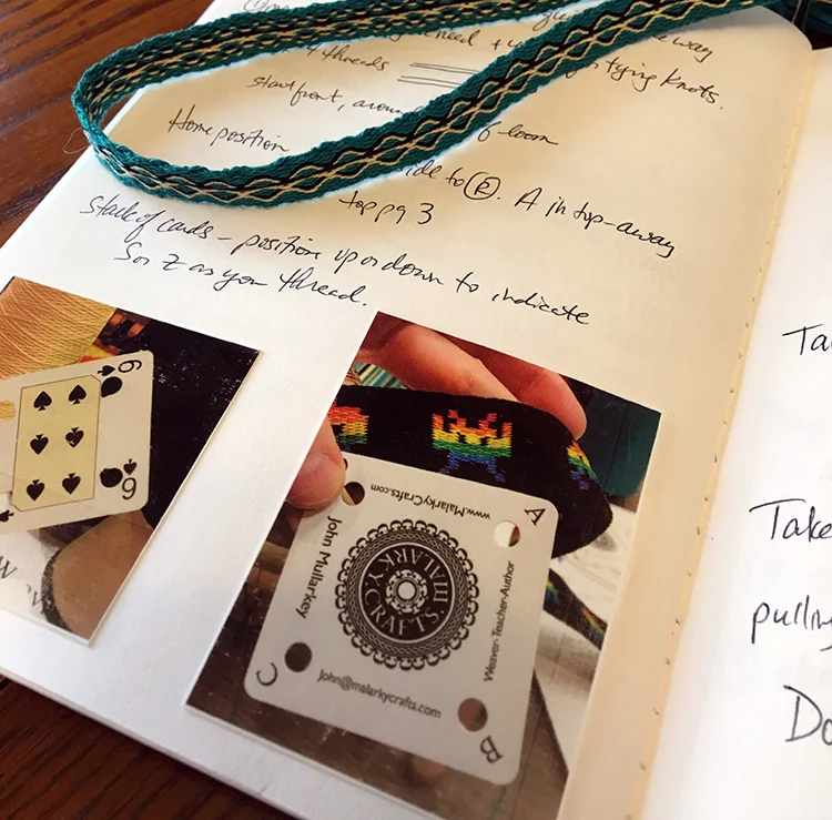 Notes from Rebecca’s John Mullarkey Tablet Weaving class, YarnFest 2019