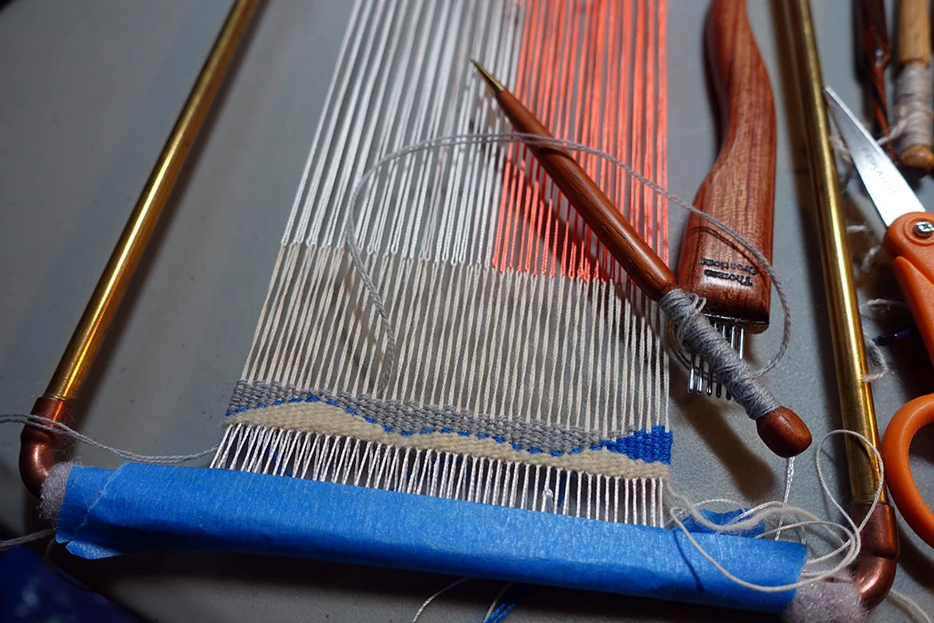 Rebecca Mezoff, Fringeless tapestry weaving