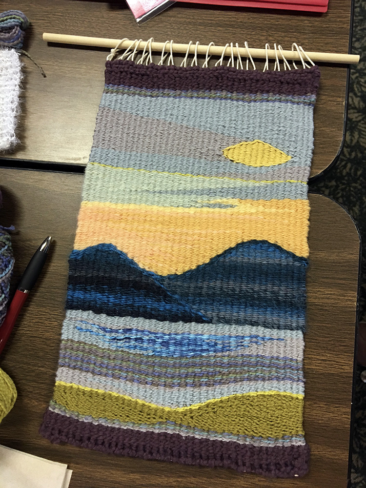 Learning the basics of tapestry weaving: Foundations Tapestry