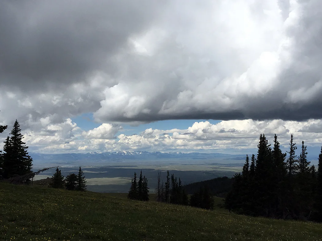 Rawah Wilderness with a view into Wyoming of the Medicine Bow Mountains.