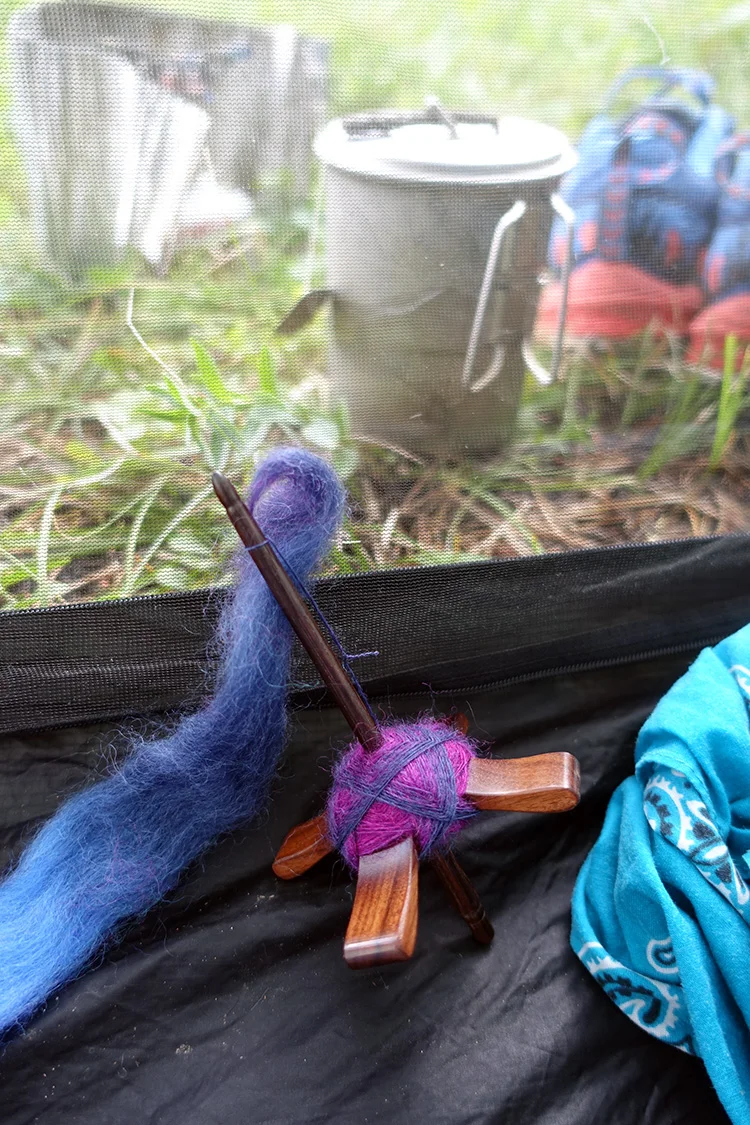 Spinning while my tea is steeping.