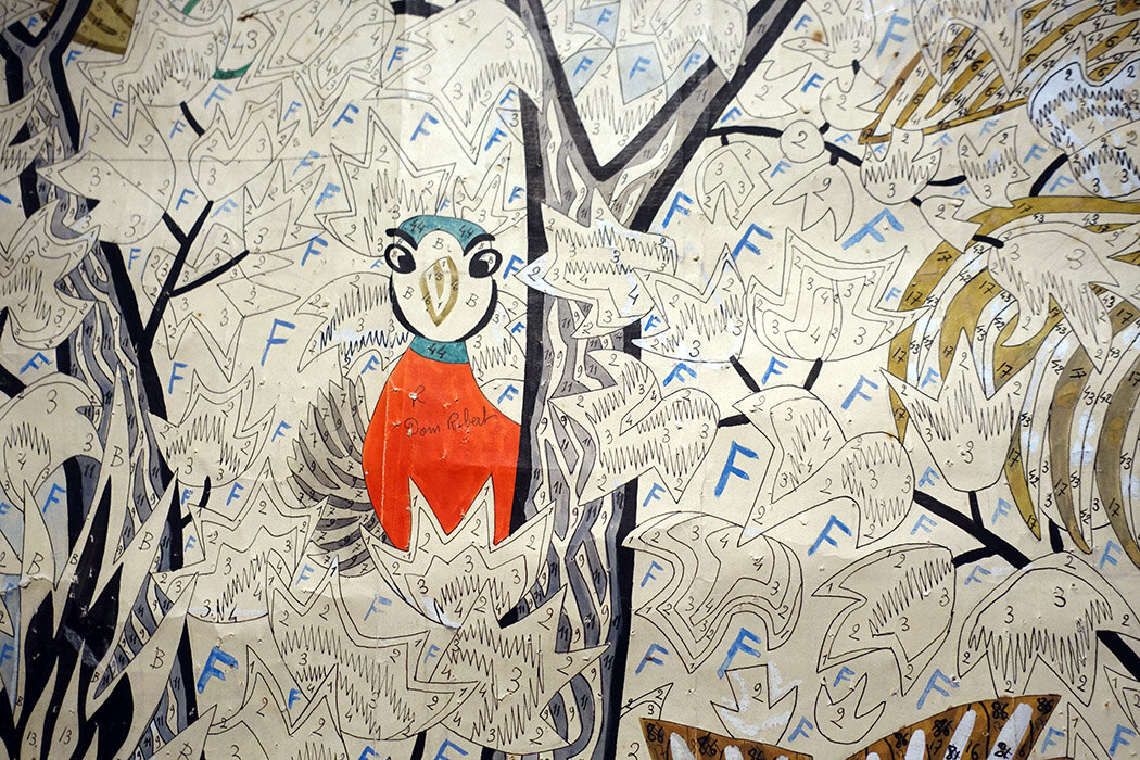 Dom Robert, cartoon for L’ Arbre d’or