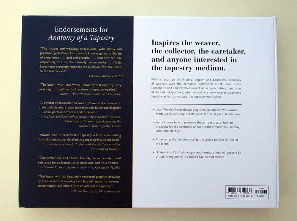 Back cover, Anatomy of a Tapestry