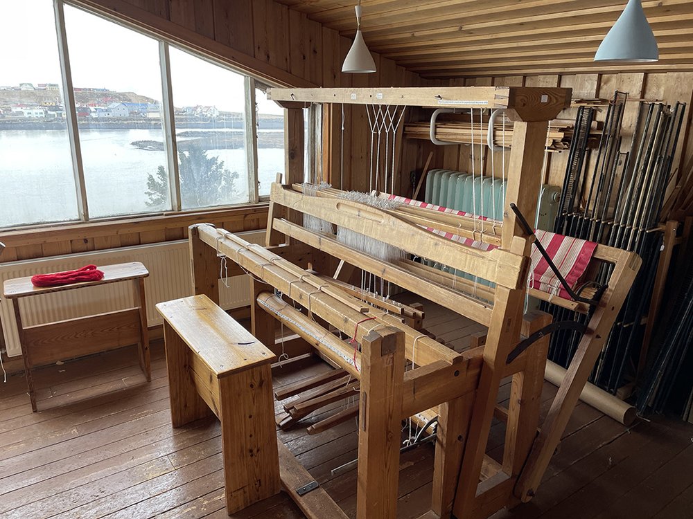 Textile Center weaving studio, countermarche loom