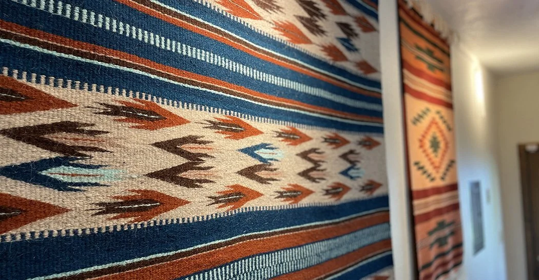 woven rug detail by Molly Manzanares