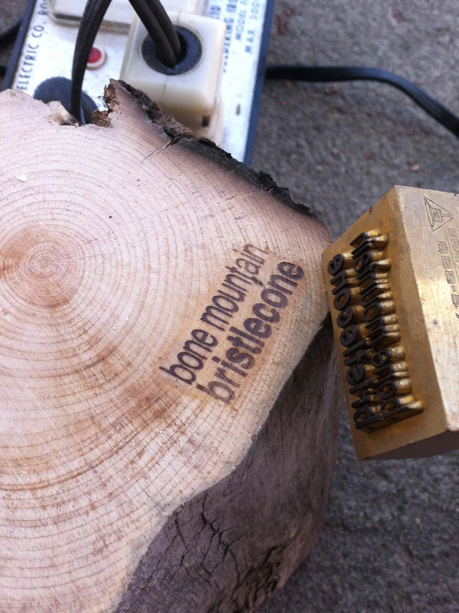 Every piece is branded by hand.