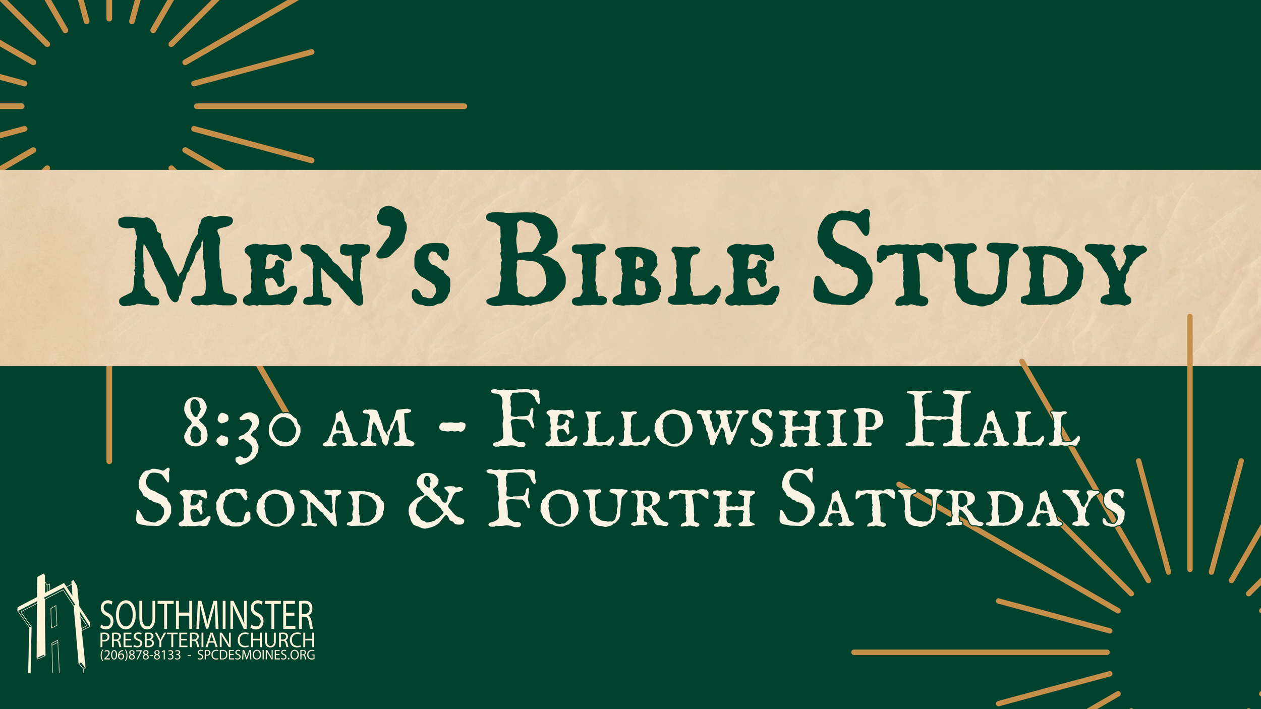 Men's Bible Study — Southminster Presbyterian Church