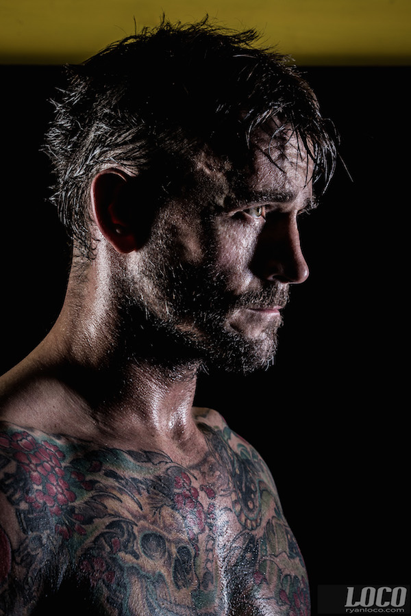 Former WWE star and soon to be UFC star CM Punk in Milwaukee, Wisconsin.