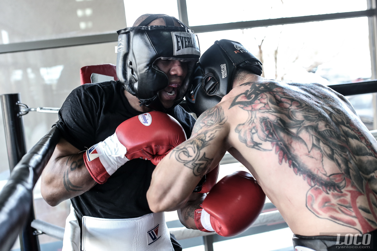 Zab "Super" Judah spars in preparation for his bout at the D in Las Vegas against Josh Torres. The bout would end up being cancelled due to licensing issues. 