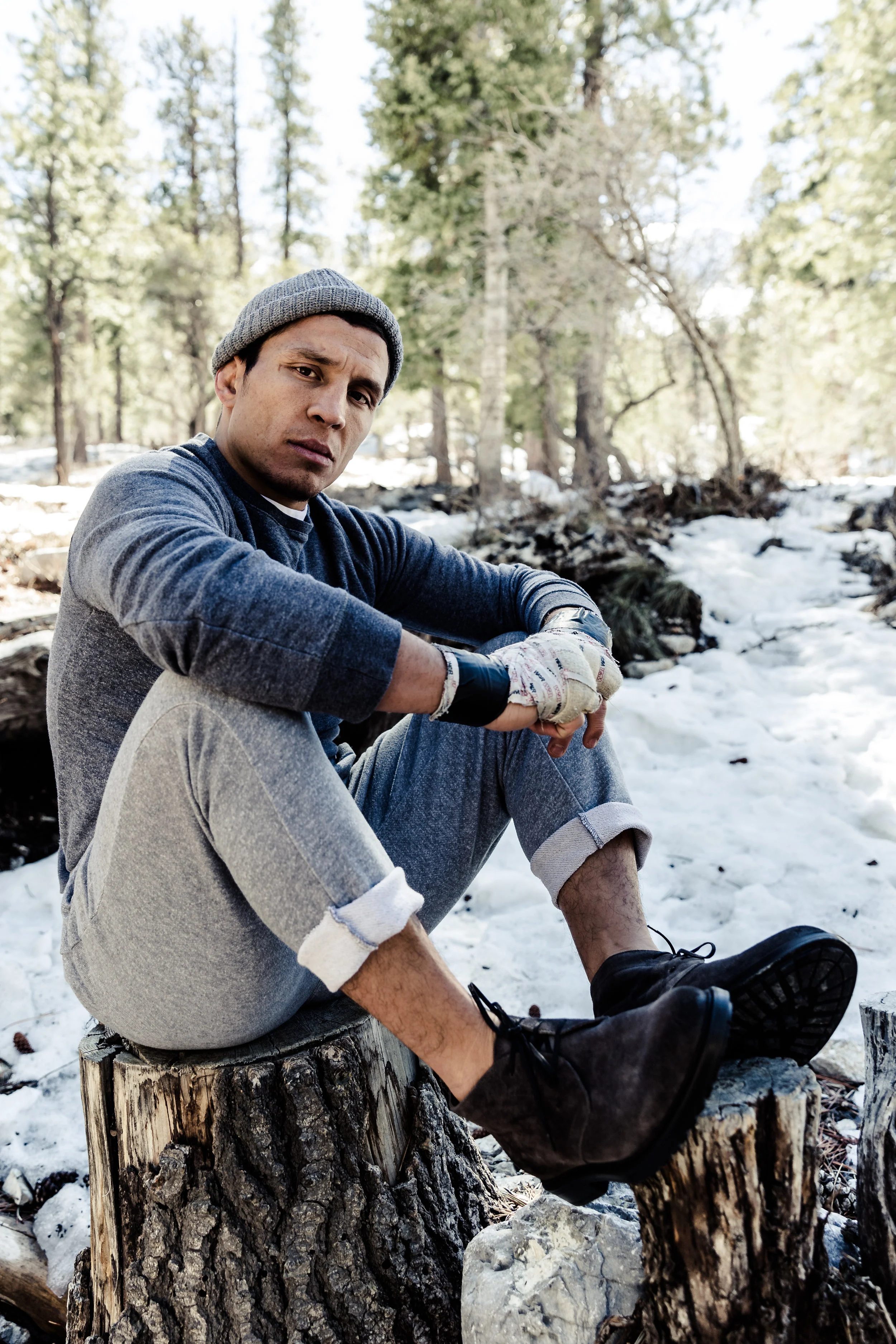 UFC's Joe Benavidez in the mountains near Las Vegas, NV. Joe is always down to create images with me, and it's fun to brainstorm with him and create something unique. 