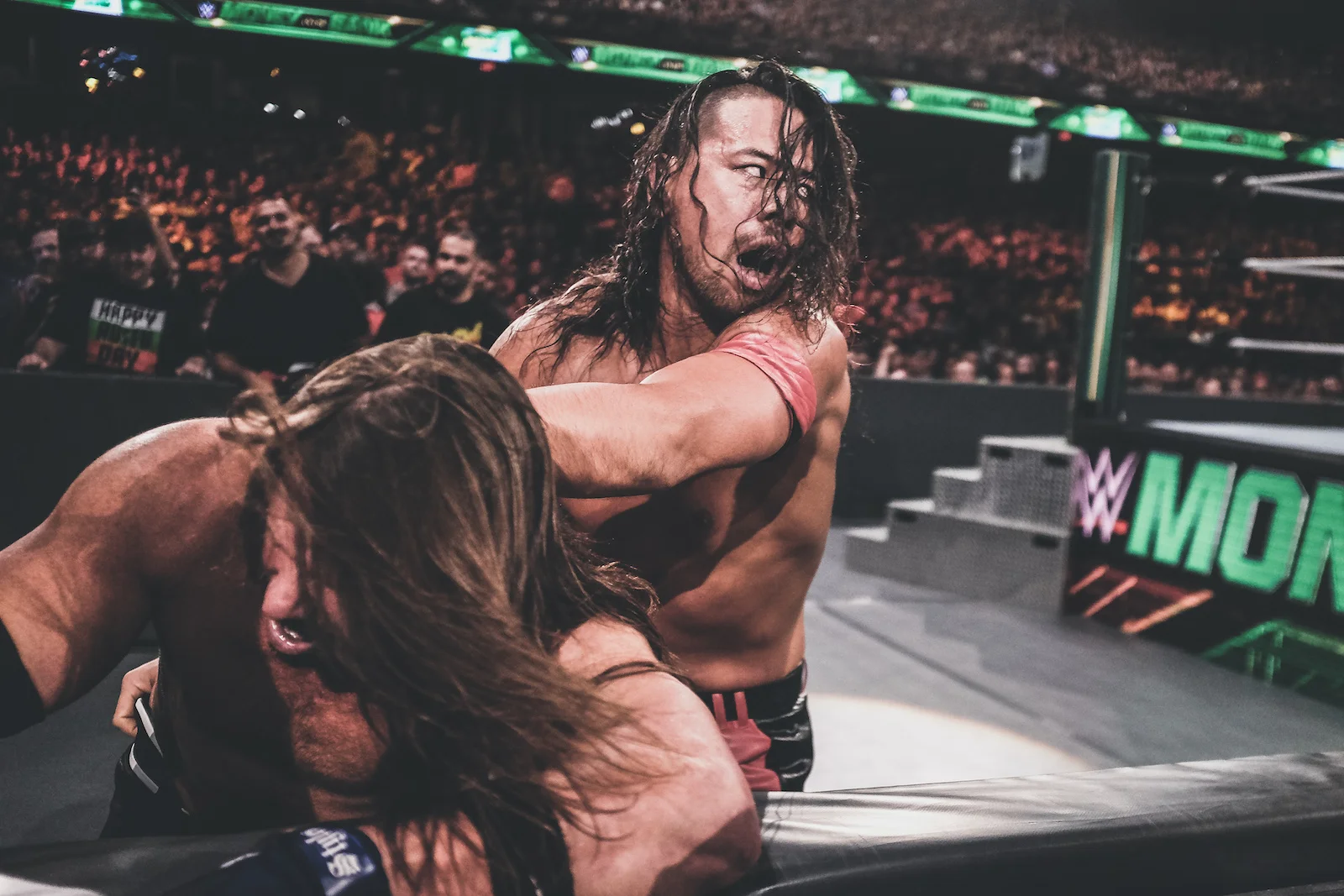 WWE Superstar Shinsuke Nakamura taking on AJ Styles in Chicago, IL.