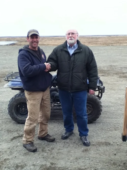 Kyle Pratt meets Kyle Pratt at the Eek airfield