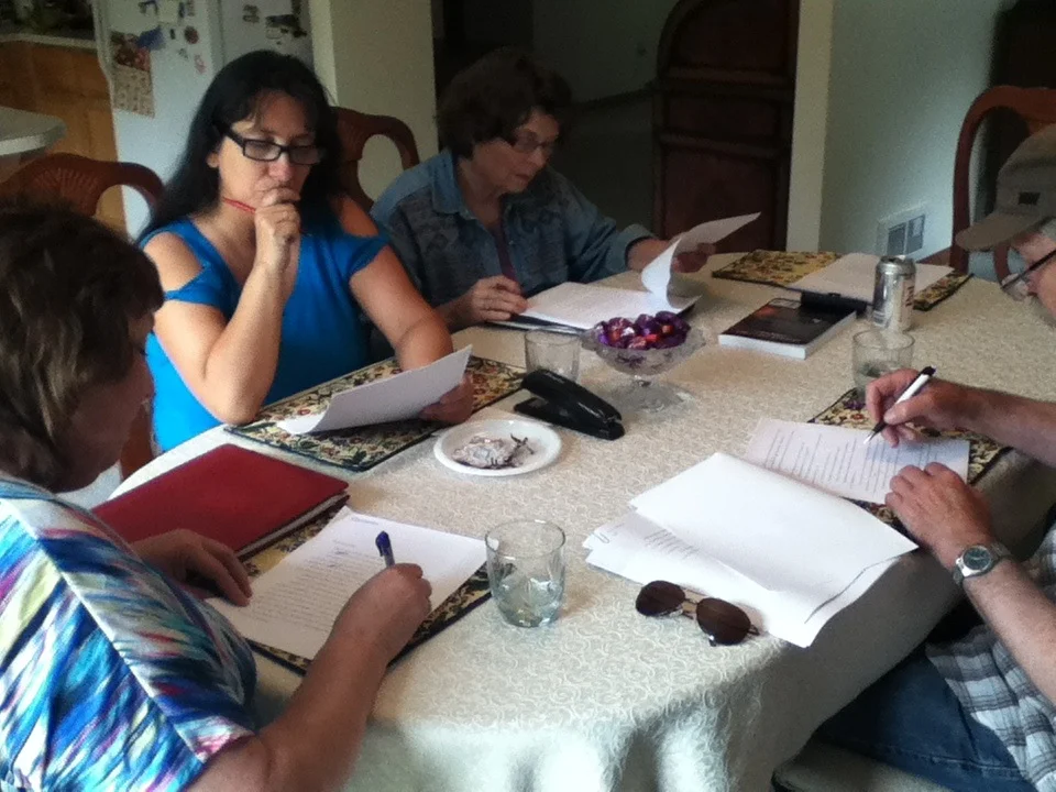 From right to left: Barbara Blakey, Debby Lee, Carolyn Bickel and Bob Hansen.