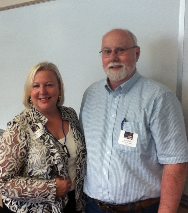 Marketing expert Veronika Noize and Kyle Pratt at the 2015 Southwest Washington Writers Conference