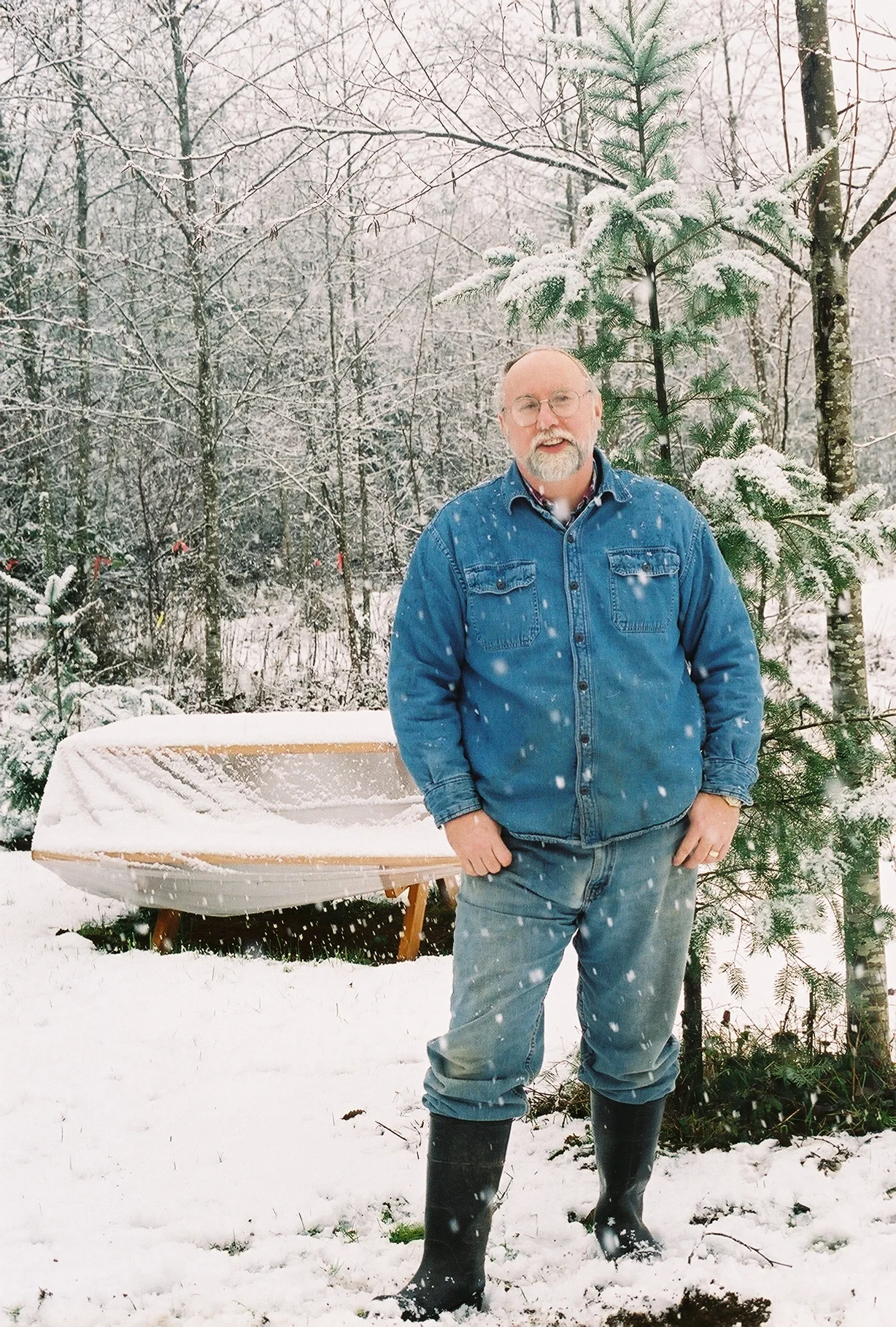 Author Kyle Pratt at the office