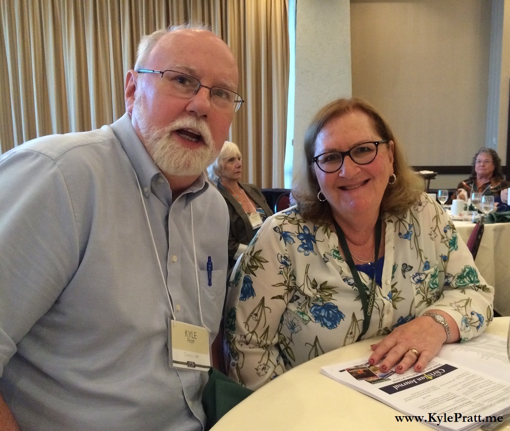 Kyle Pratt with Sue Brower of Gilead Publishing