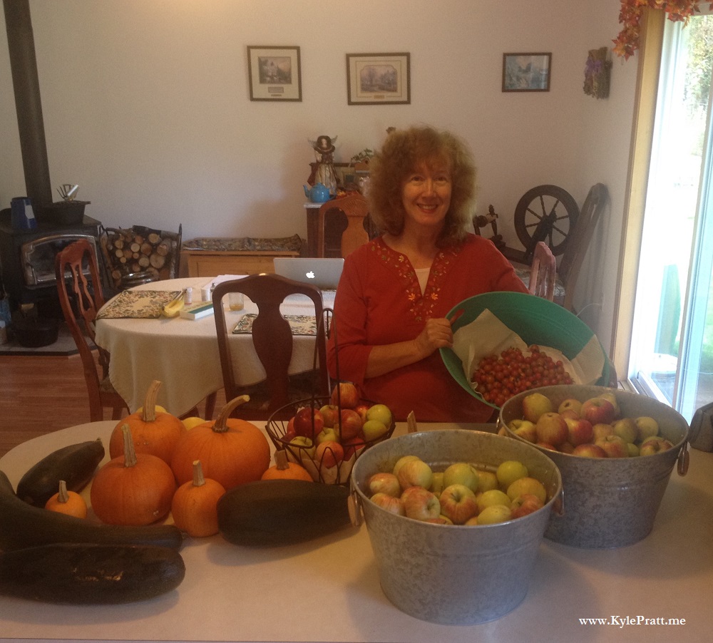 Lorraine with the last of the 2016 crop