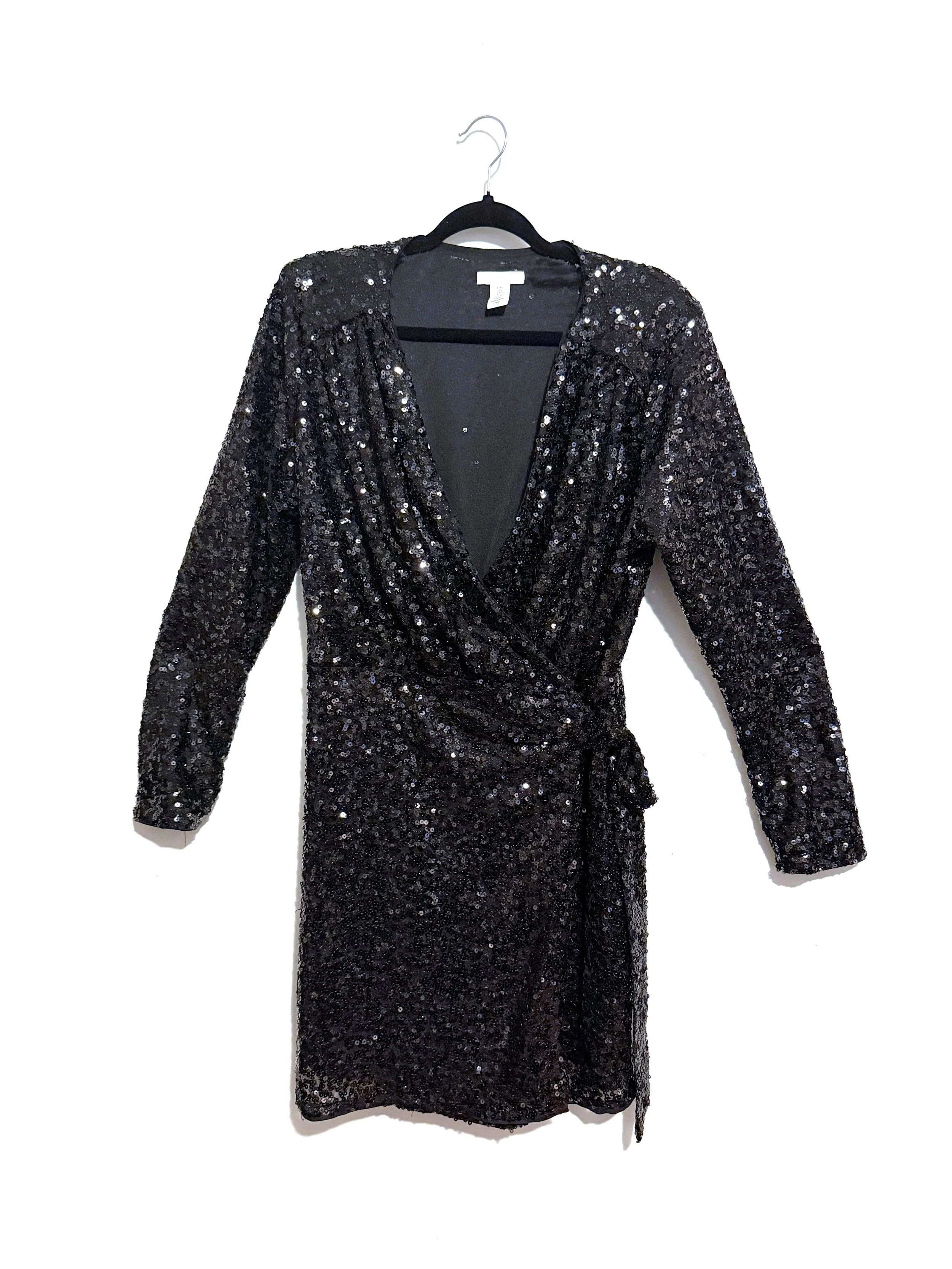 H&MBlacksequinwrapdress.JPG