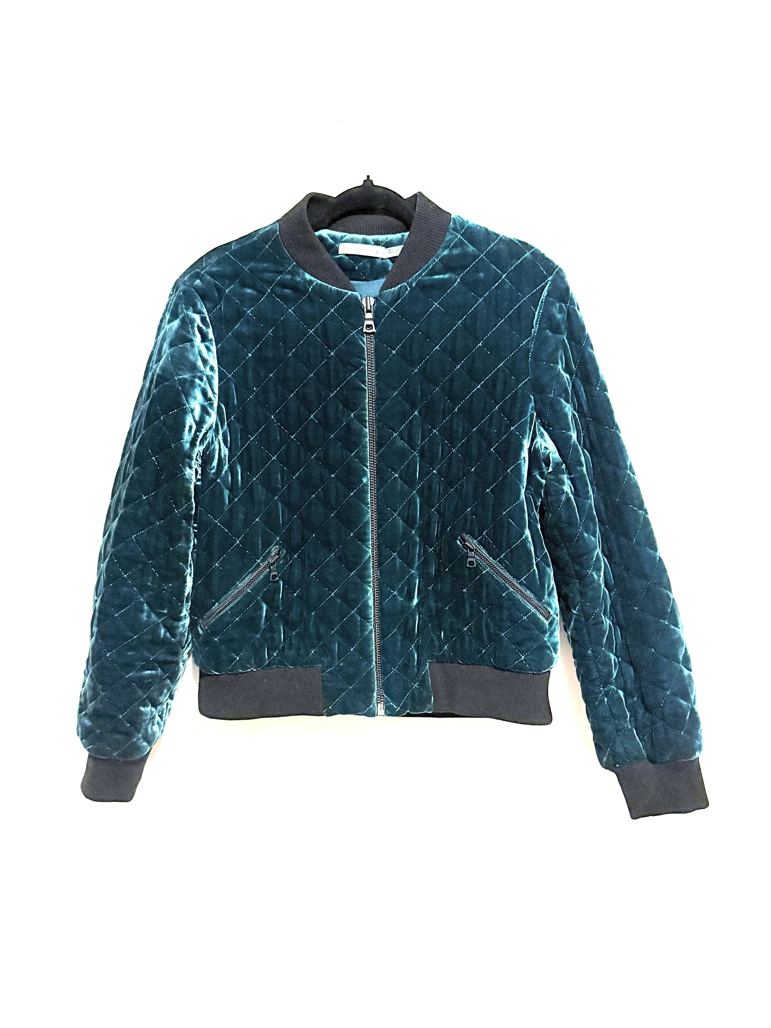 AliceandOliviaTealquiltedbomber.JPG