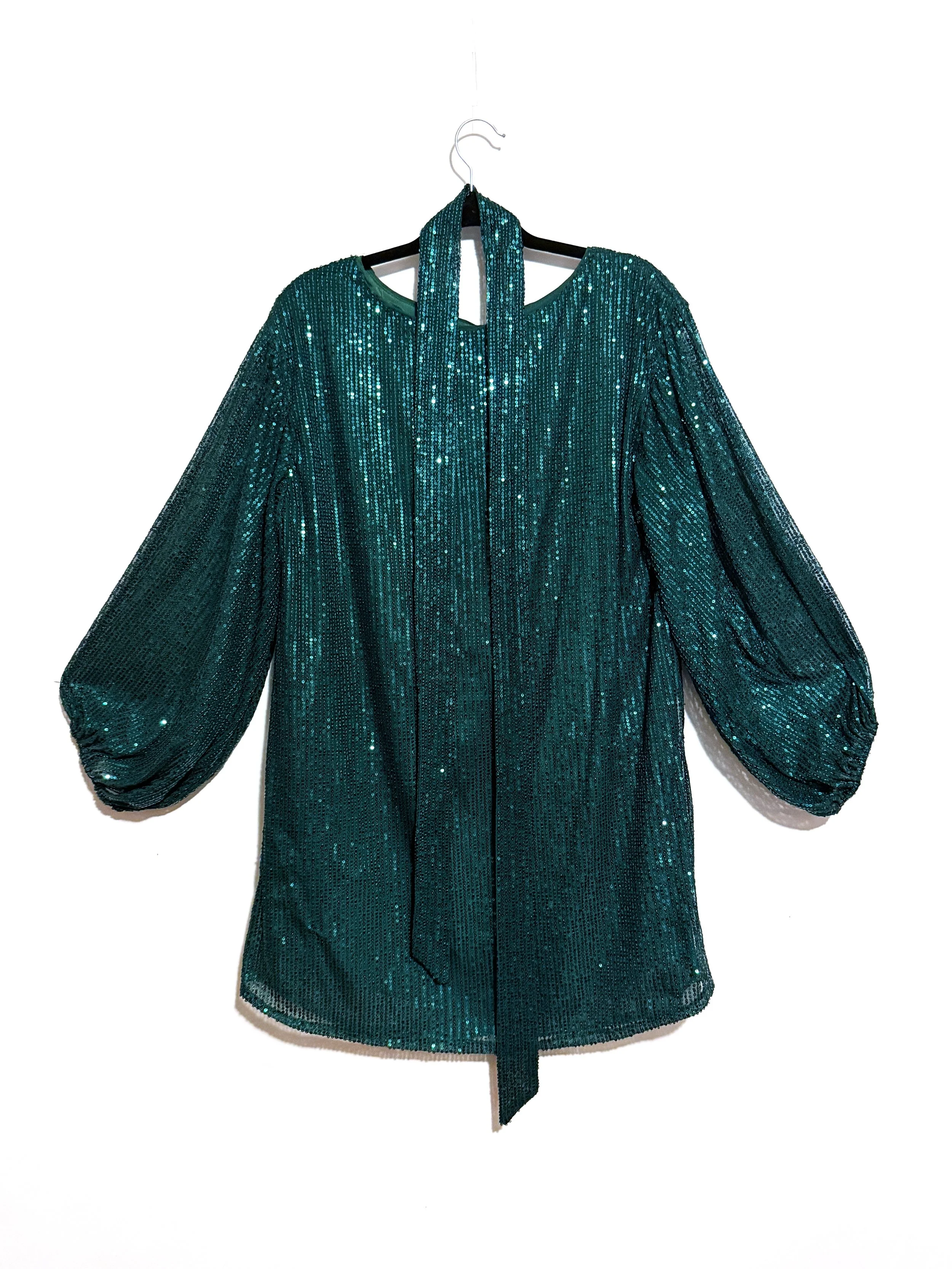 Emeraldgreensequinminidress.JPG
