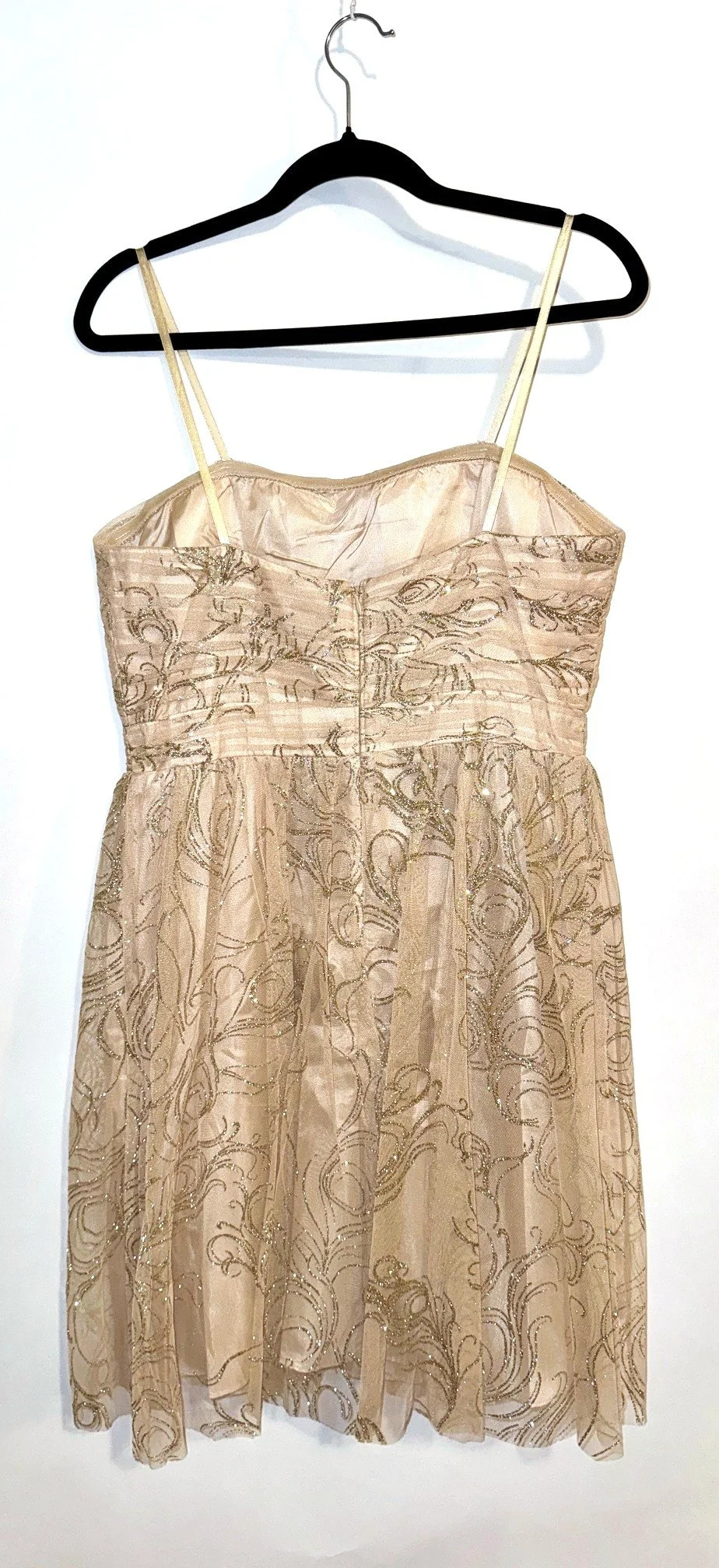 StraplesspalegoldsilversparkletulledressBack.jpg