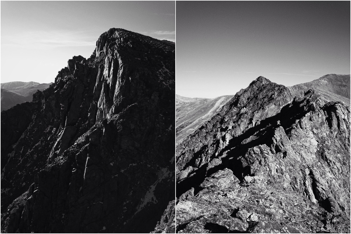 {right} Looking back into the middle section. Probably the best climbing of the entire day. Pretty thin but really great rock. {Left} Just a pretty wall. 
