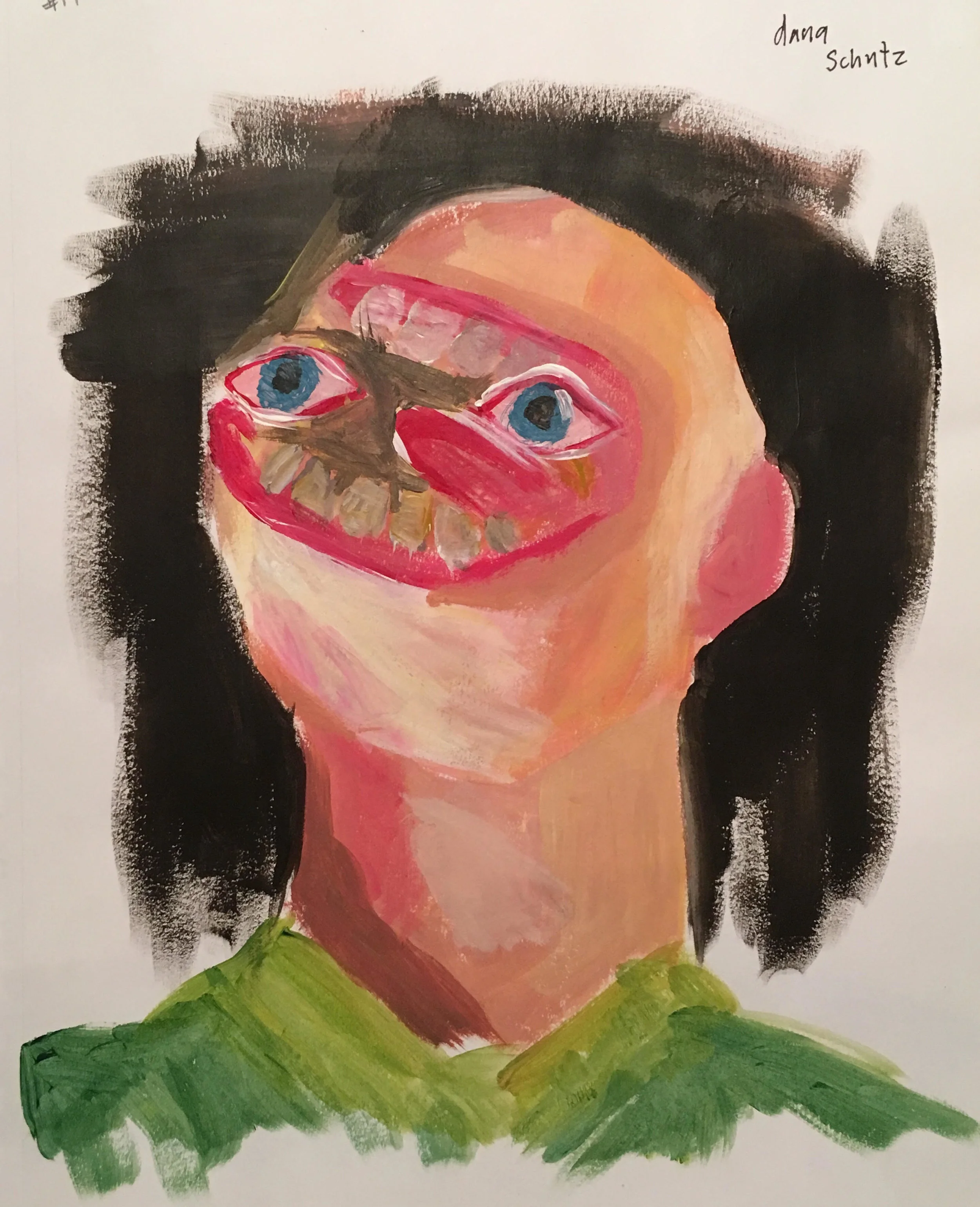 Artist copy (Dana Shutz) Acrylic on paper