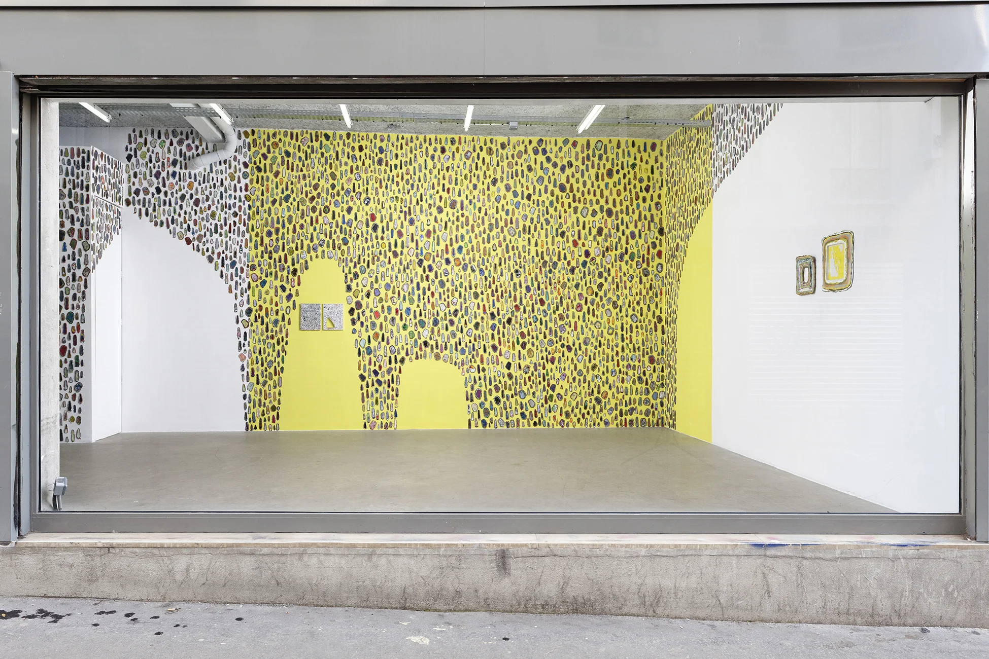 Installation of exhibition Fossil at Galerie Sultana, Paris, France