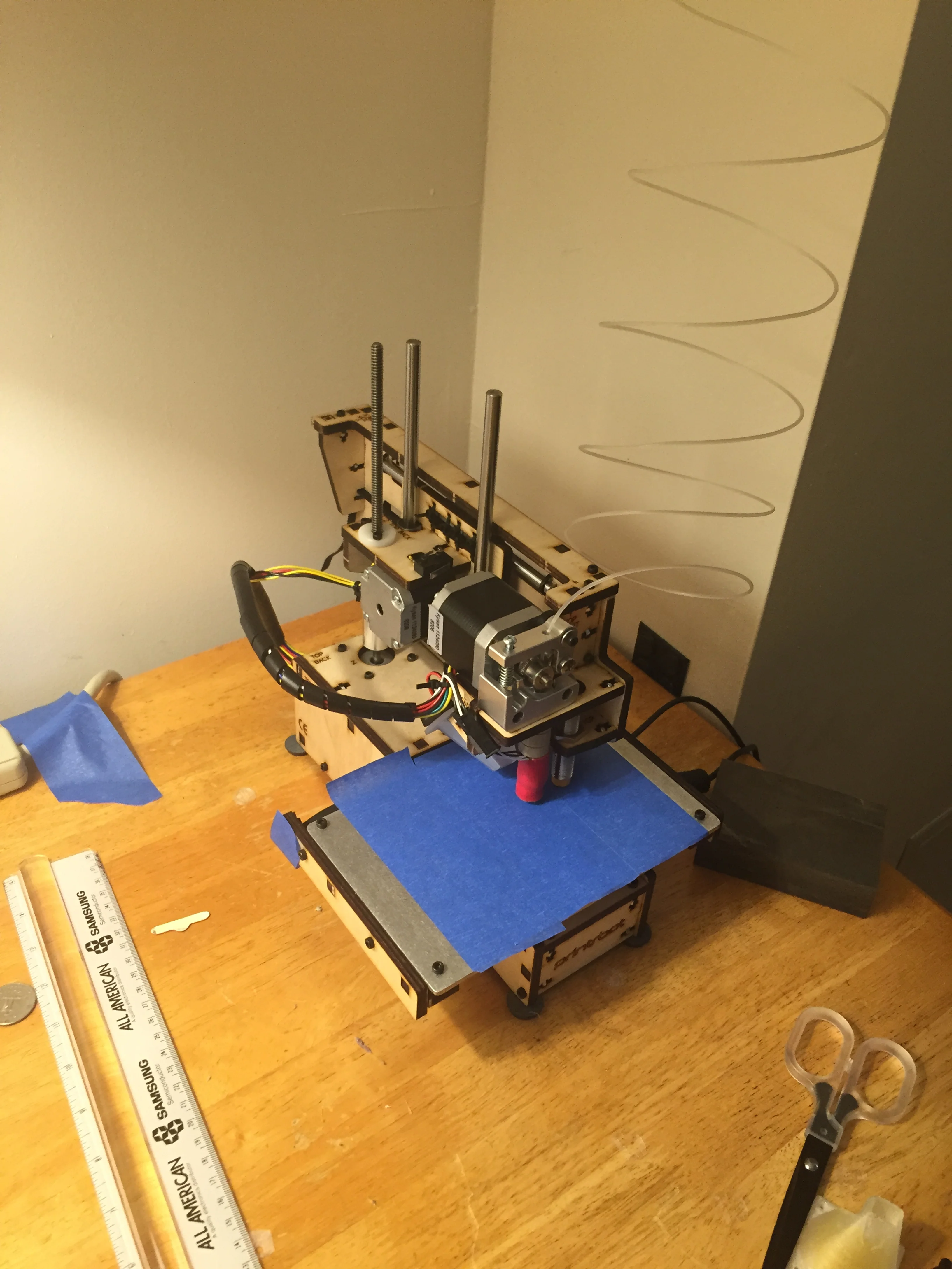 The printer, assembled. 
