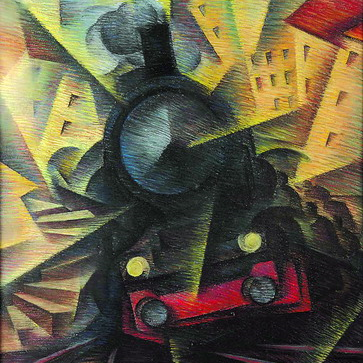 Fig 1.3 | Speeding Train, 1922, Ivo Pannaggi