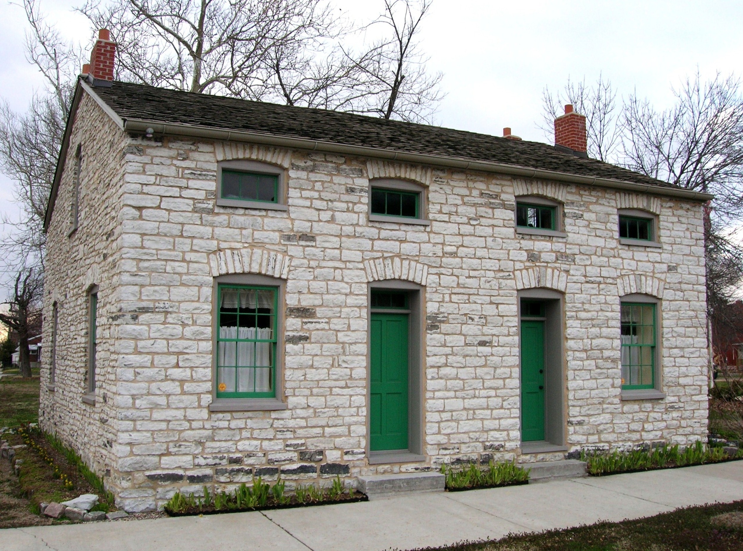 1850's Stone House in South Saint Louis Square Park - Carondelet, MO - Stone Works - Lee Lindsey
