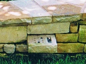 Secret Tic Tac Toe Game in a Garden Wall