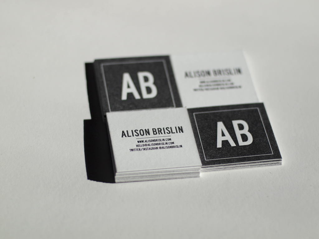 Alison's business cards