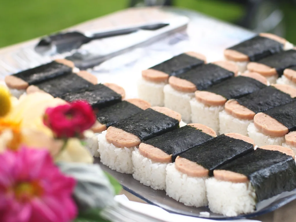 spam musubi snacks for cocktail hour