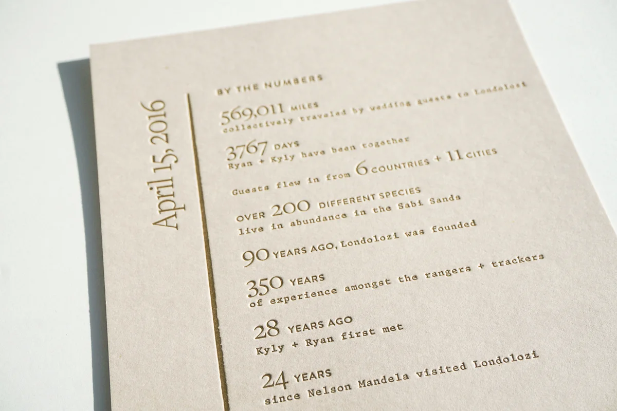 See more of Kyly + Ryan's safari chic wedding at Vogue .com