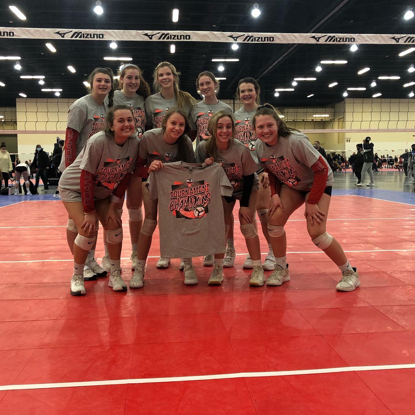 Congratulations 16 Red for coming in first in Silver at 17s Division K2 Presidents Day Bash! #k2volleyball #volleyball #volleyballplayer #roanokeunited