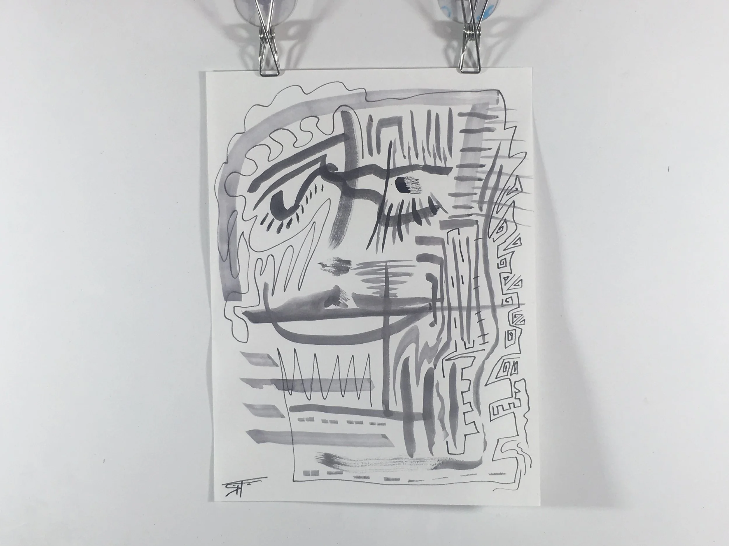 #171 Ink on Paper 9" x 12"