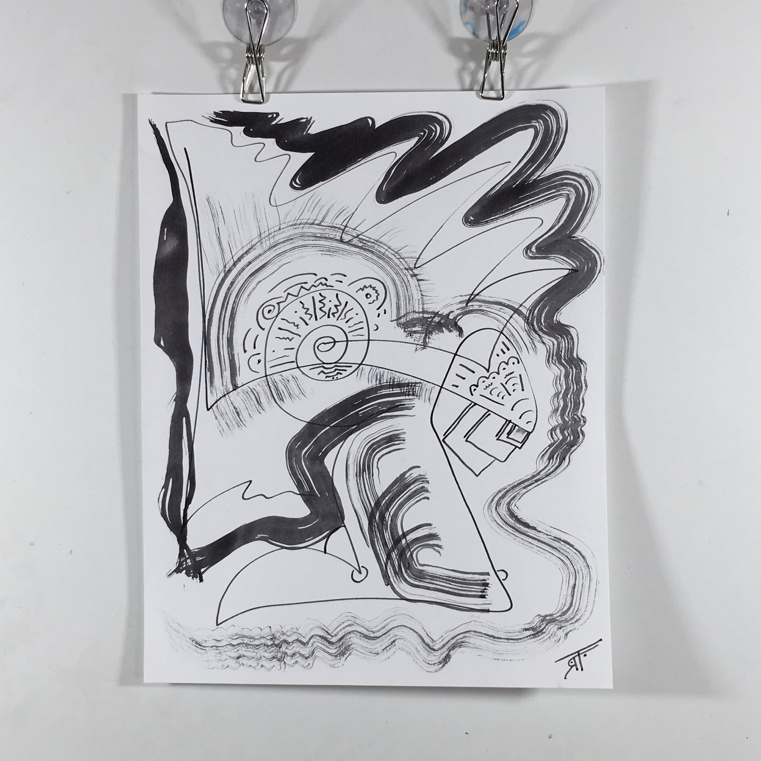 #103 Ink on Paper 11" x 14"