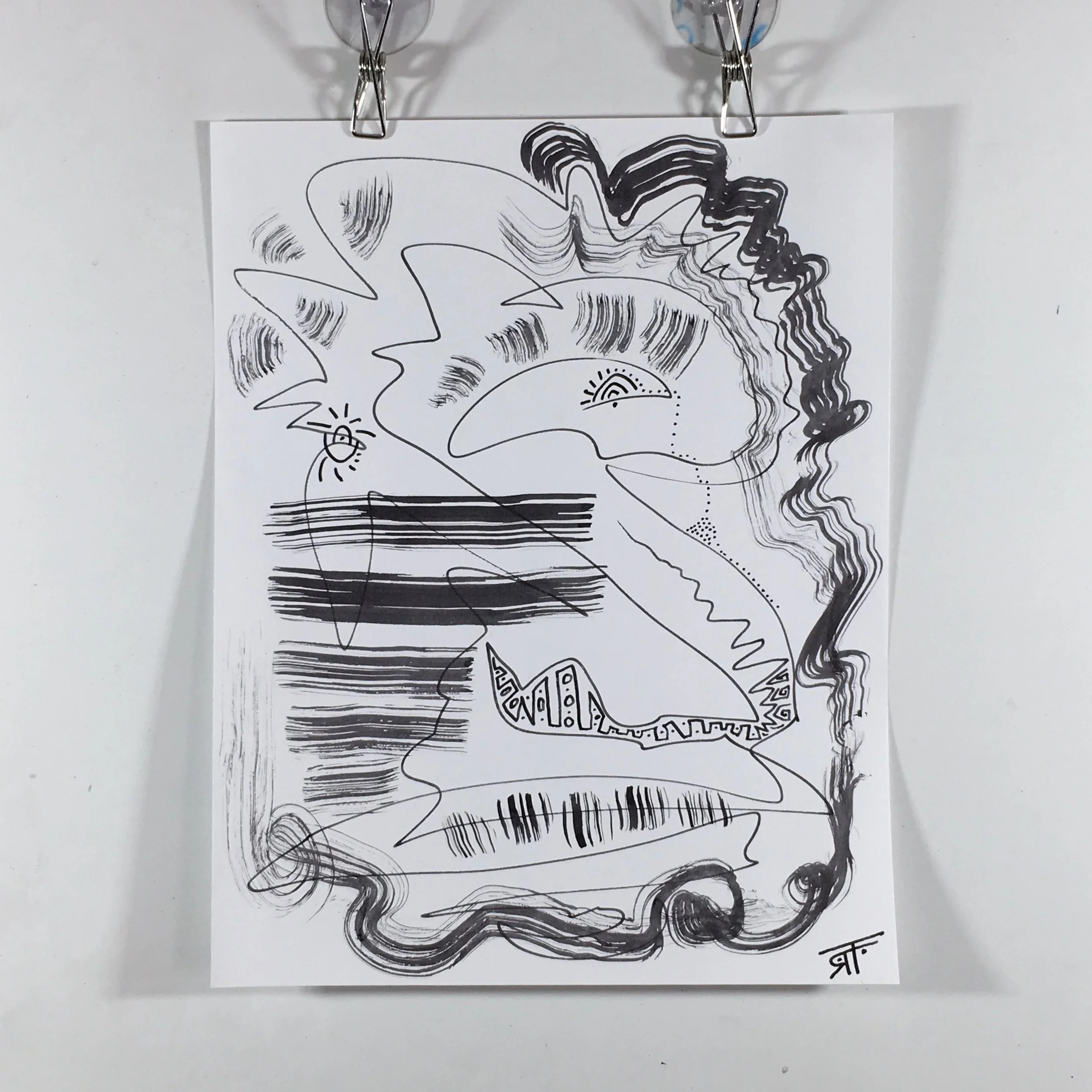 #105 Ink on Paper 11" x 14"