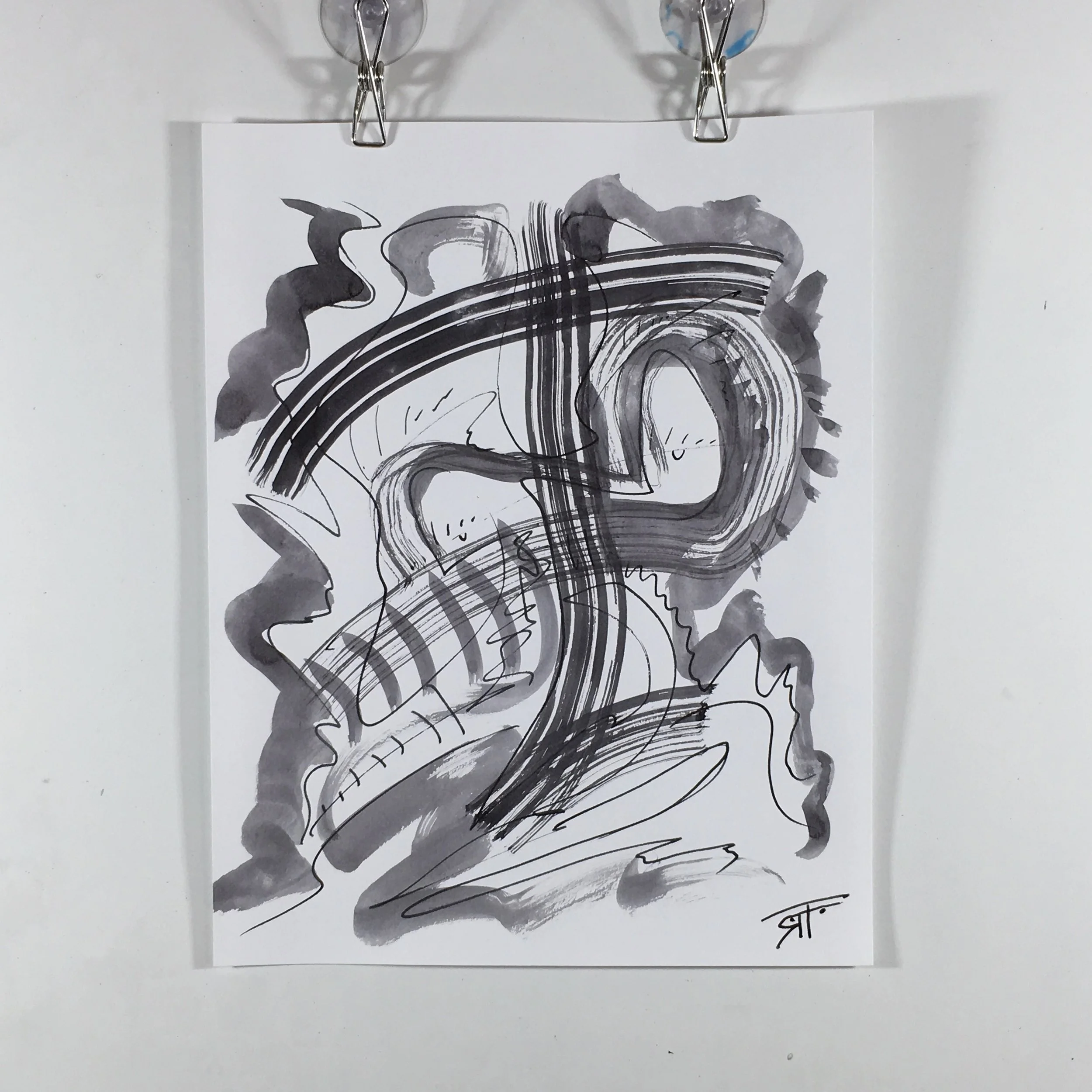 #107 Ink on Paper 11" x 14"