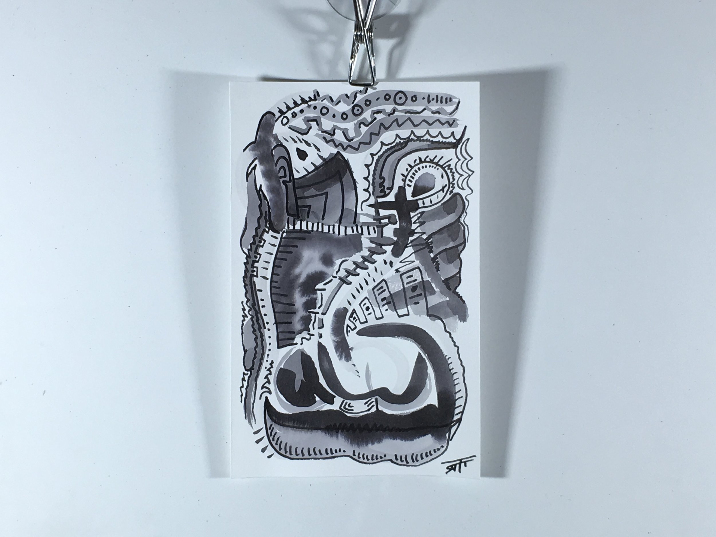 #188 Ink on Paper 5" x 8"