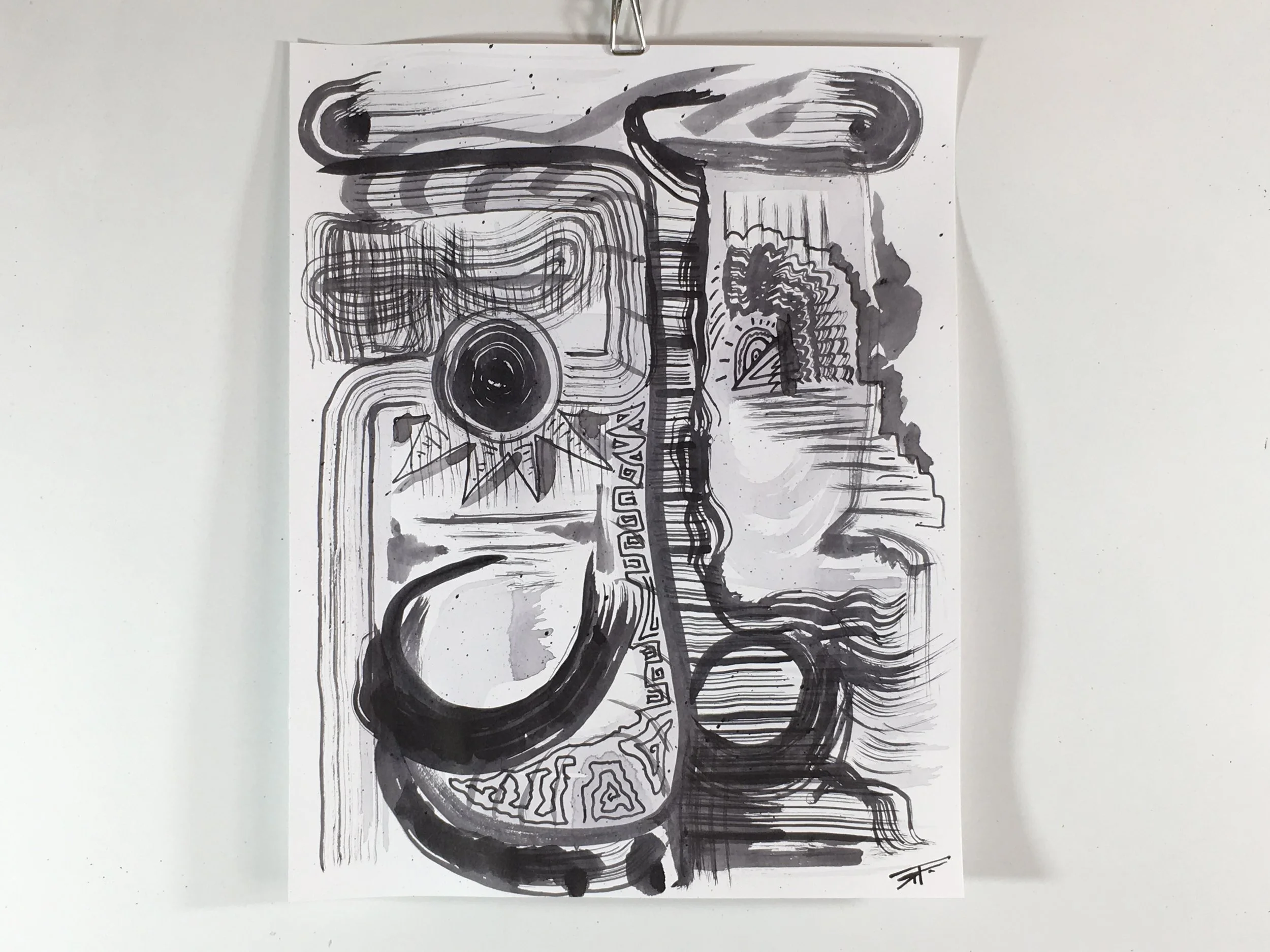 #201 Ink on Paper 11" x 14"