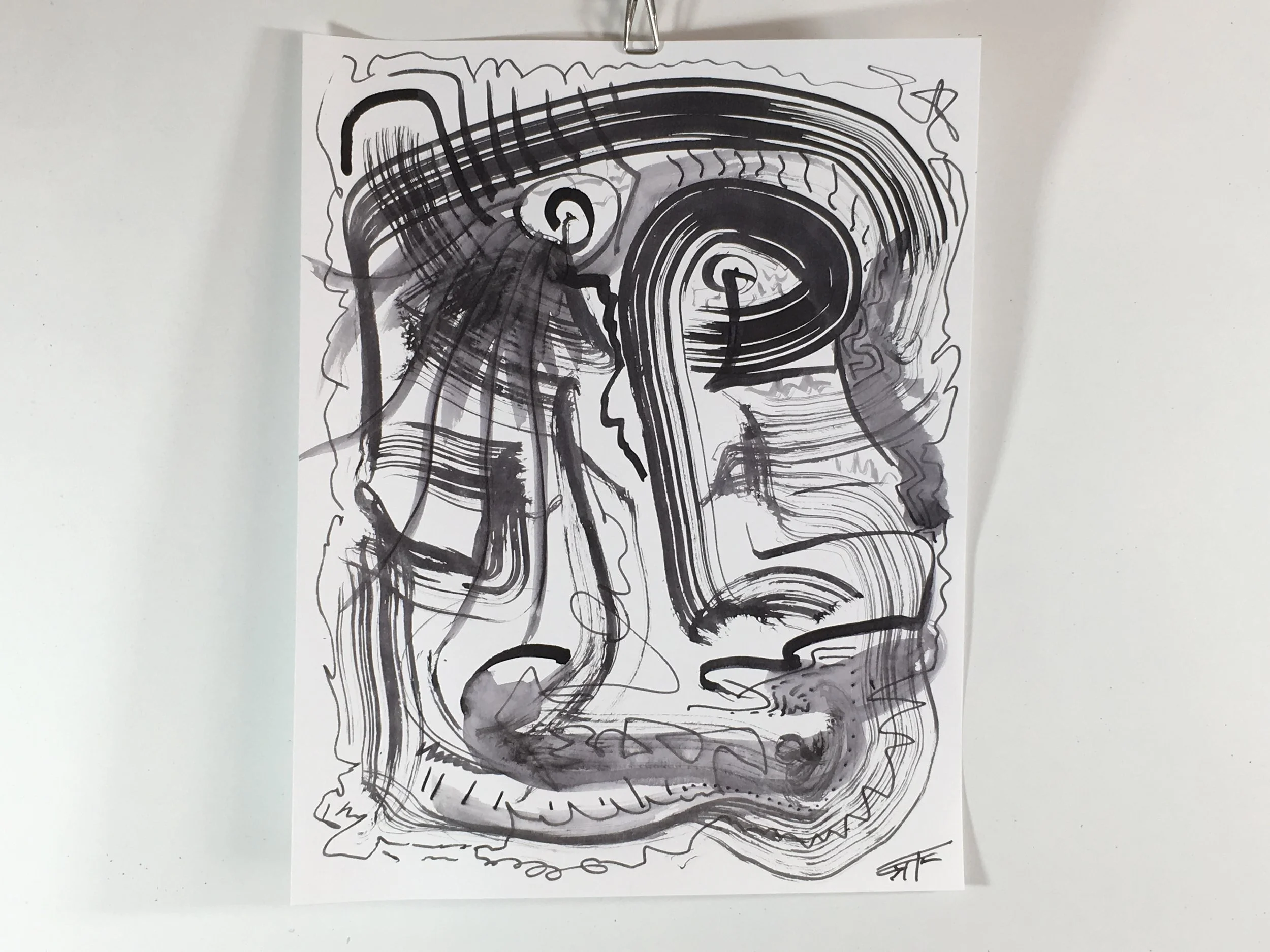 #202 Ink on Paper 11" x 14"