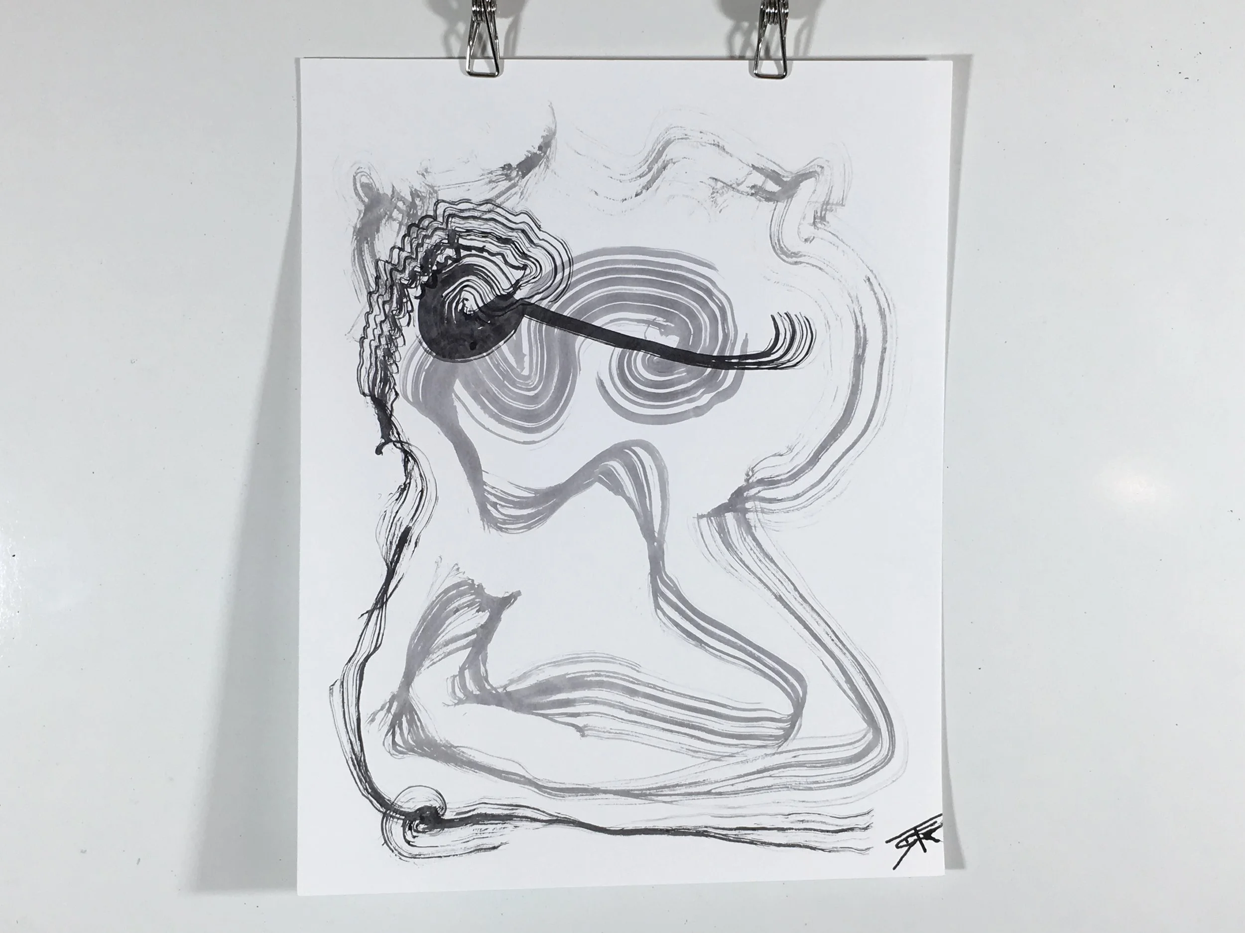 #205 Ink on Paper 11" x 14"