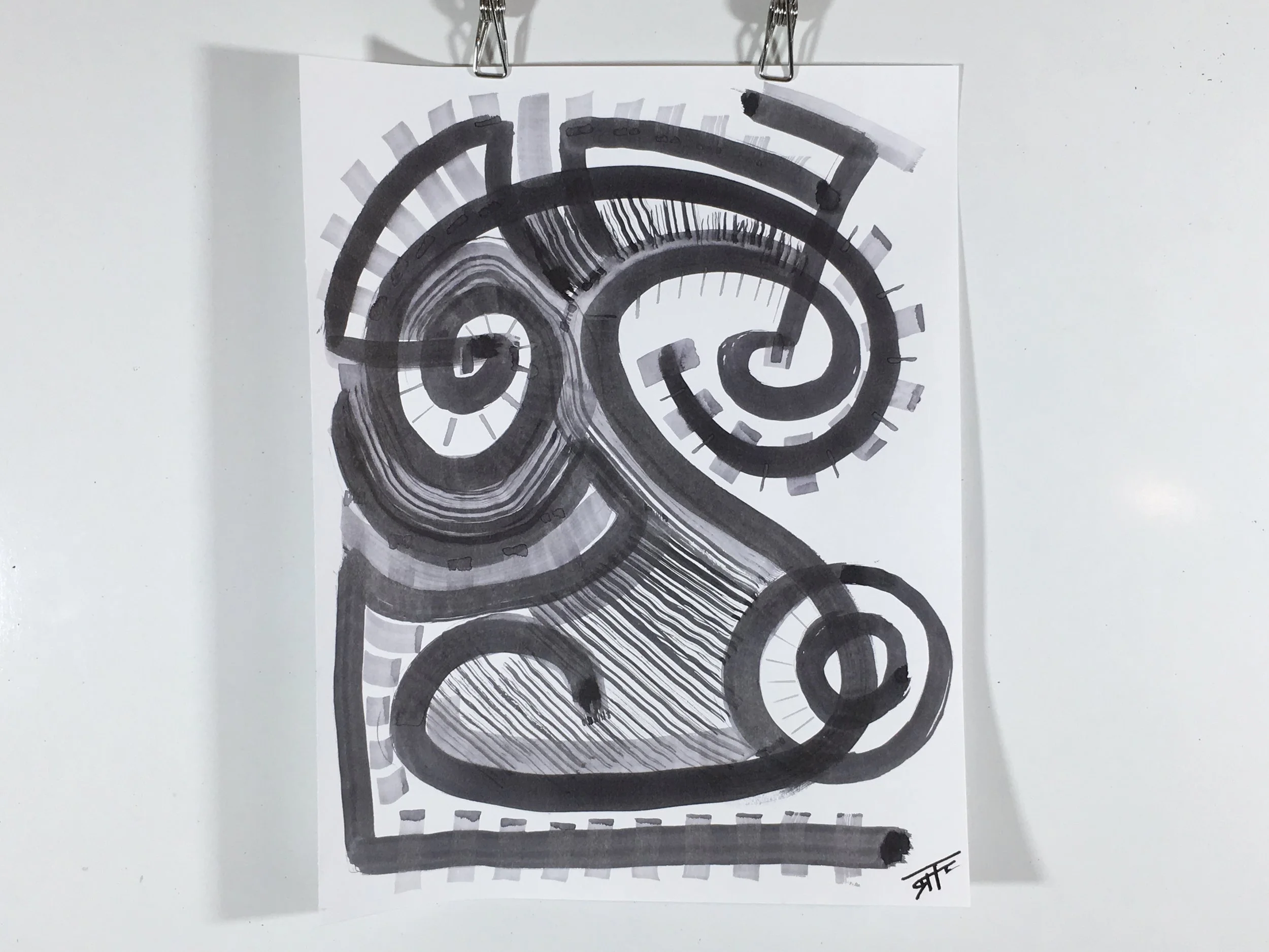 #207 Ink on Paper 11" x 14"