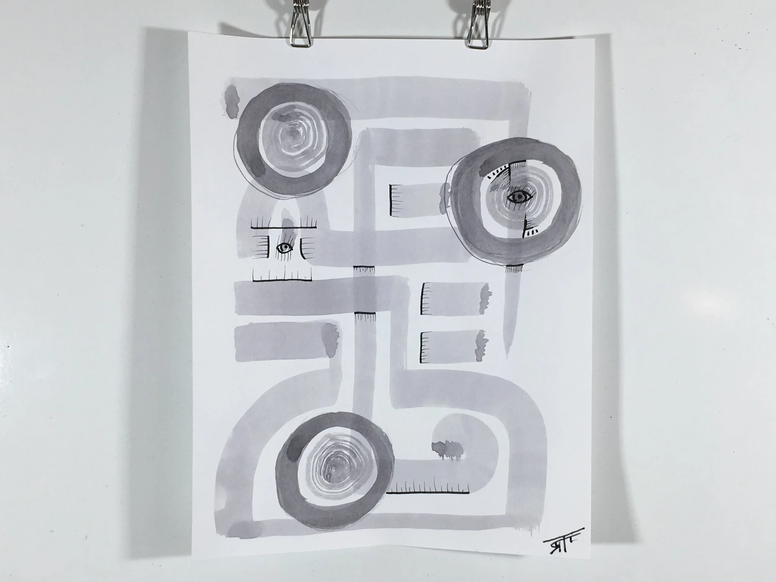 #209 Ink on Paper 11" x 14"