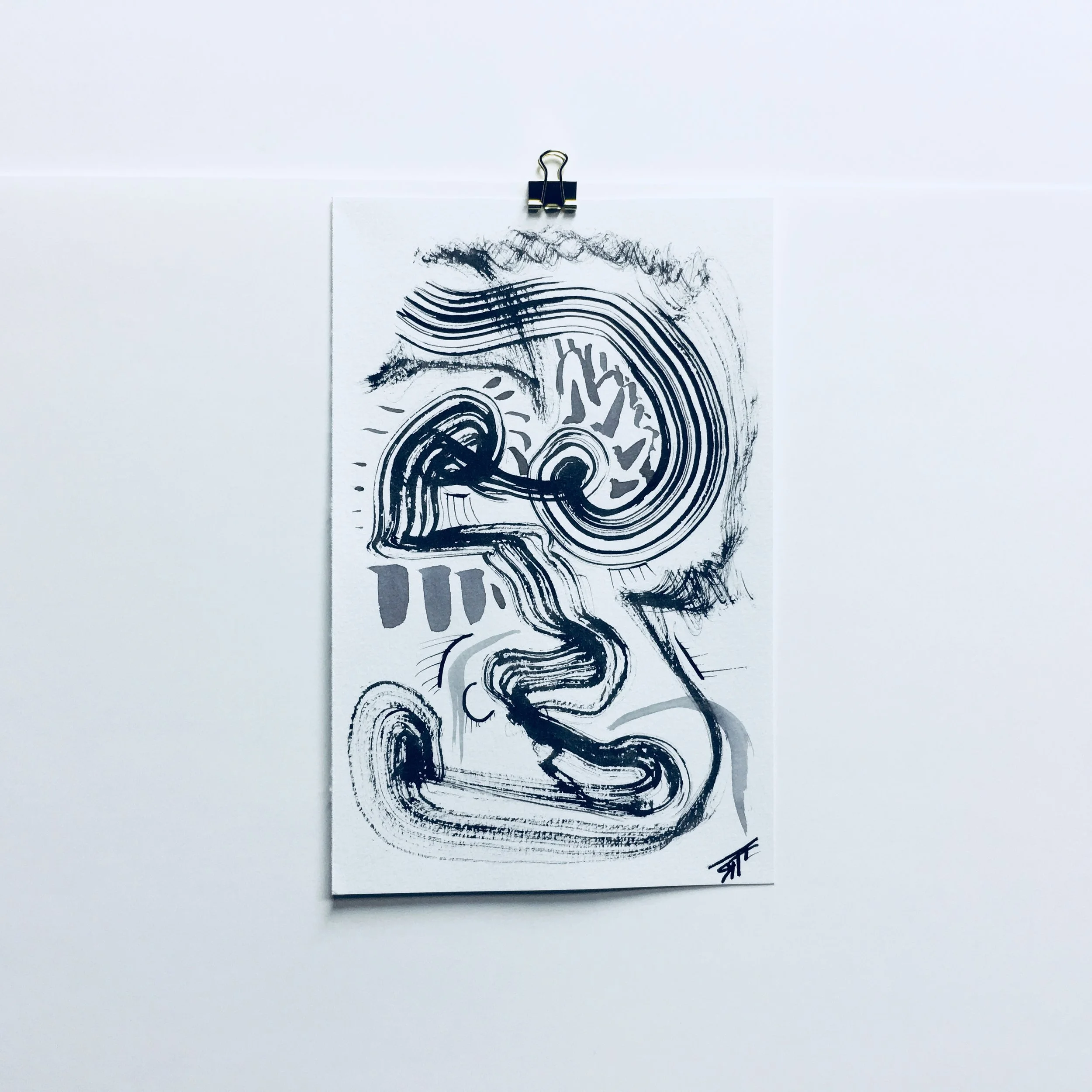 #238 Ink on Paper 5" x 8"